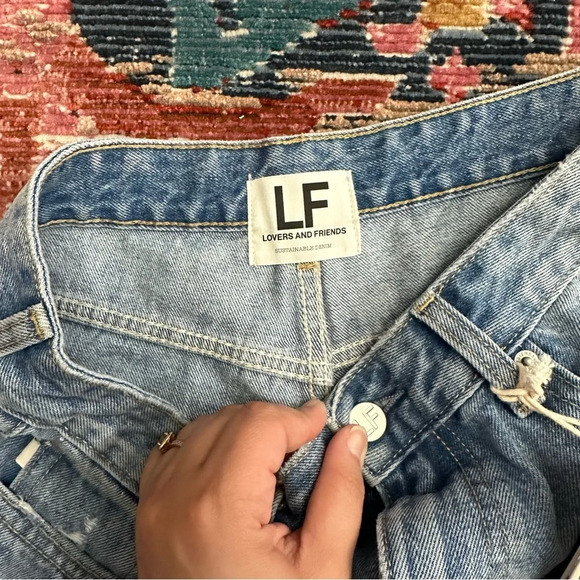 Lovers And Friends Hi Rise Cut Off Jack Shorts NWT Size 29 - Picture 3 of 5